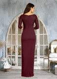 Marissa Sheath Scoop Sequins Lace Floor-Length Dress STKP0022672
