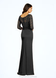 Rebecca Mermaid Lace Floor-Length Dress STKP0022682