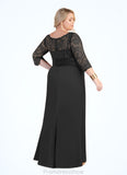 Rebecca Mermaid Lace Floor-Length Dress STKP0022682