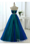SweetHeart Neckline Rhinestones Sash Prom Dresses (Uchangeable Lining STKPZ1CDD59