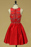 2024 New Arrival Scoop Homecoming Dresses A Line PM5XF1FH