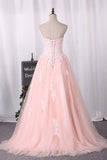 2024 Quinceanera Dresses Ball Gown Sweetheart With Applique P3LH42H3