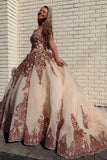 Rosewood Sequins Ball Gown Sweetheart Strapless Quinceanera Dresses with STK15661