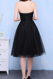 2024 New Arrival Homecoming Dresses Sweetheart Tulle With Applique PXJLK3LZ