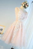 2024 New Arrival Homecoming Dresses A Line Scoop Tulle PNMNEB4T